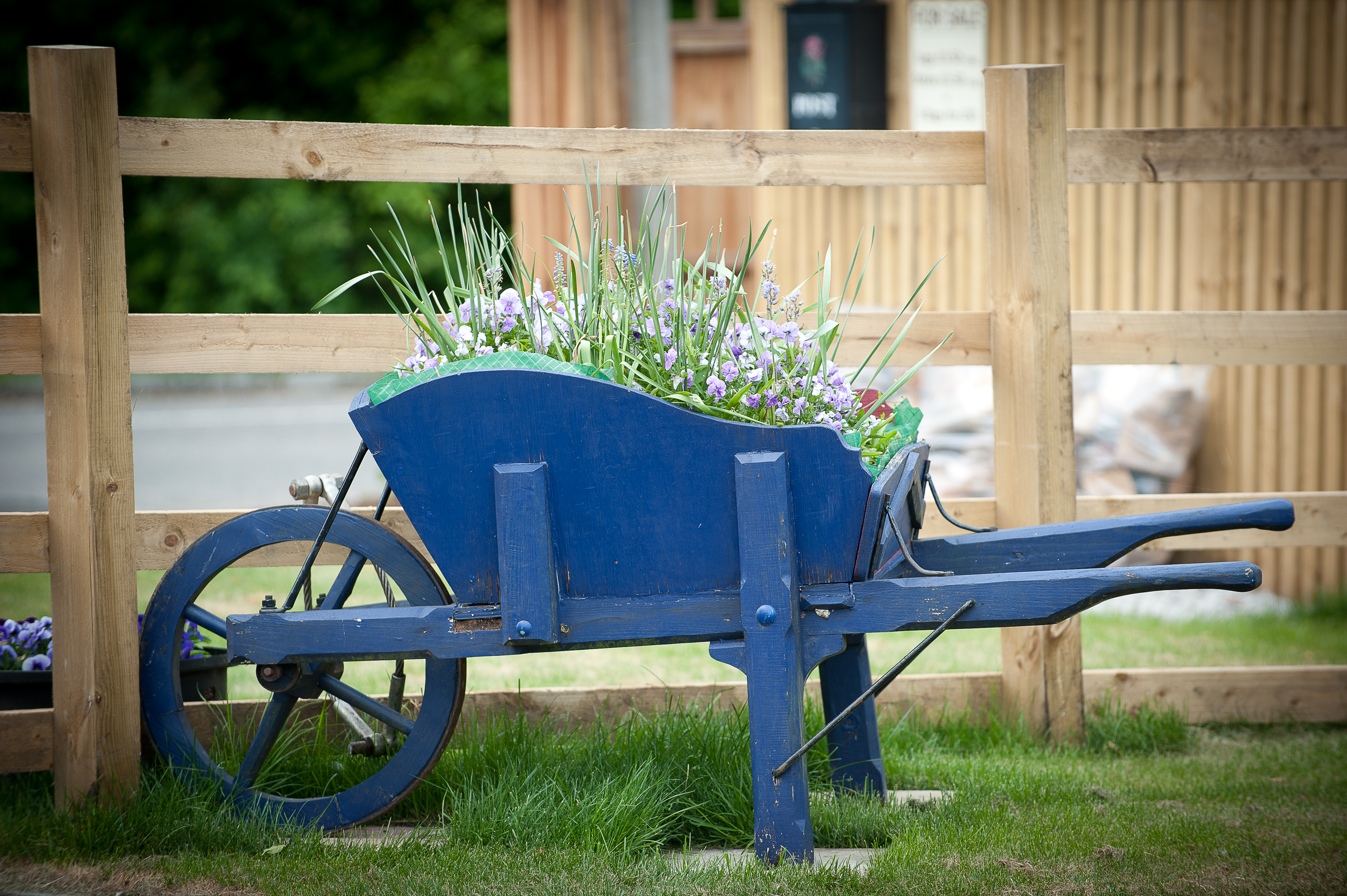 Garden flowers cart