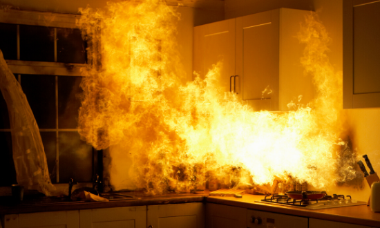 Fire In Kitchen