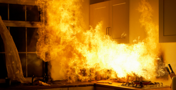 Fire In Kitchen