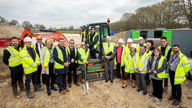 Ground Breaking Ceremony At Pamber Heath