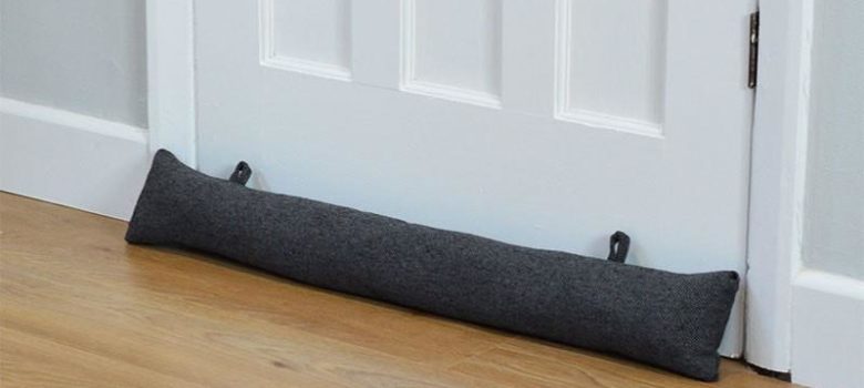 Fabric Draught Excluder Grey Herringbone With Hanging Hooks Nicola Spring Draught Excluder 25595750726 1400X 780X350