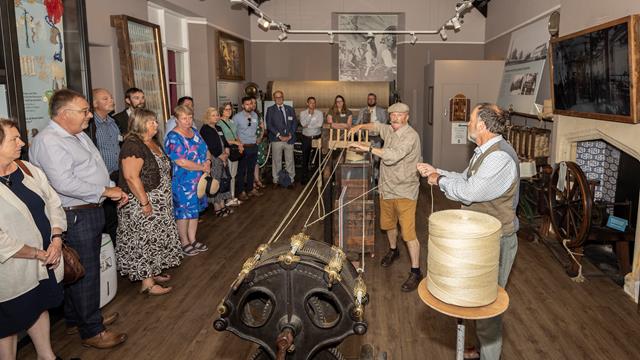 Rope Making Demonstration, Bridport Museum