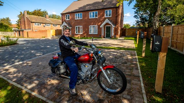 Reginald Sandford On Motorbike