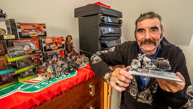 Reginald Sandford With Motorbike Collection