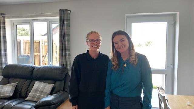 3. Jenny Riddell Carpenter MP (Left) Meets A Hastoe Resident At Martlesham V2